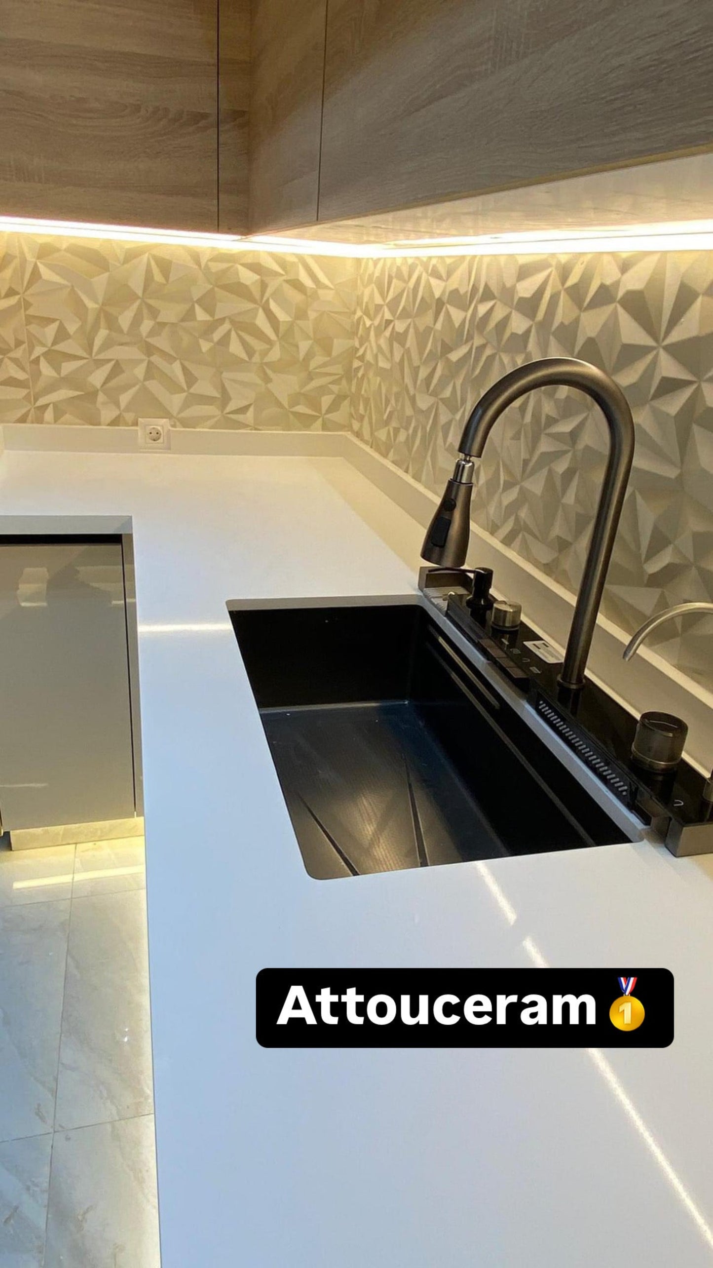 Évier de cuisine inox 05 btn Noir (sus304)
