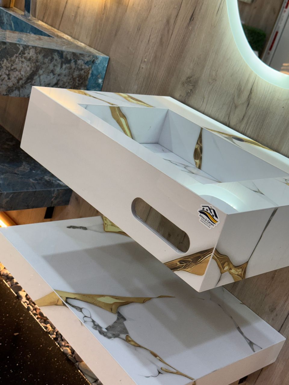 Collection moderne – Lavabo porcelaine LED