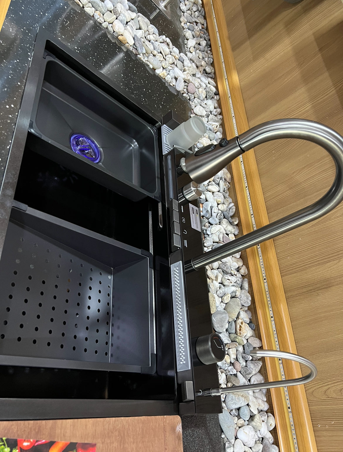Évier de cuisine inox 05 btn Noir (sus304)
