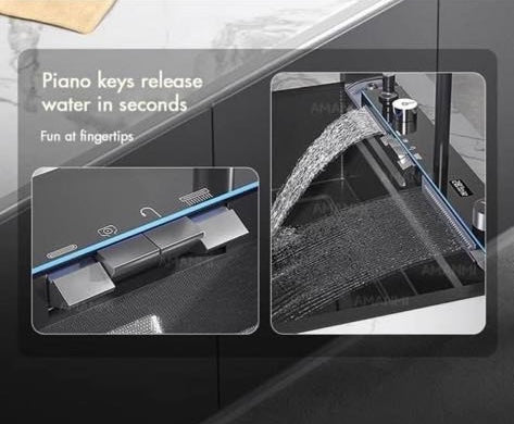 Évier de cuisine inox 05 btn Noir (sus304)