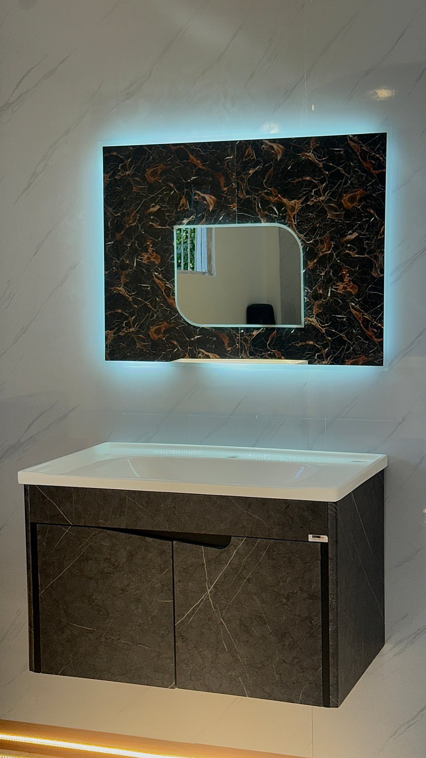 MEUBLE SALLE DE BAIN 100%PVC 18 MM